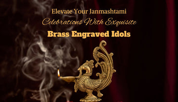 Elevate Your Janmashtami Celebrations with Exquisite Brass Engraved Idols