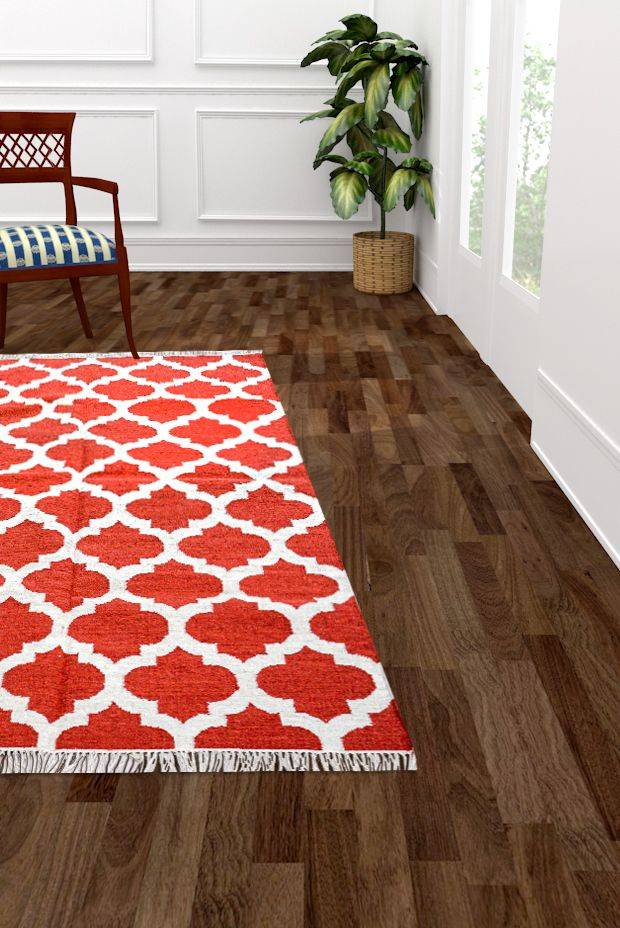 Imperial Mughal Rug - Red ( 5ft x 8ft )