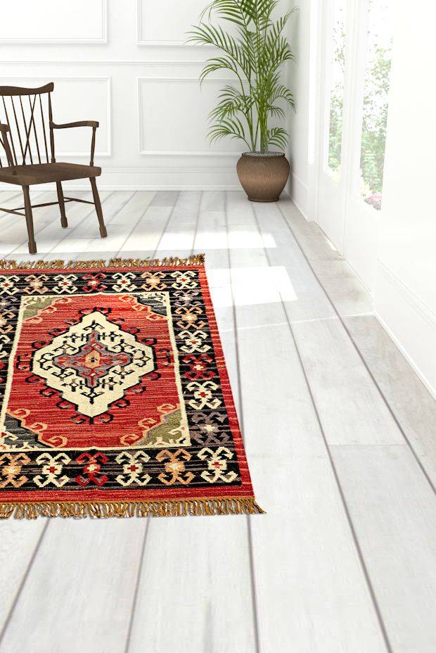 Indian Ogival Rug ( 5ft X 8ft )