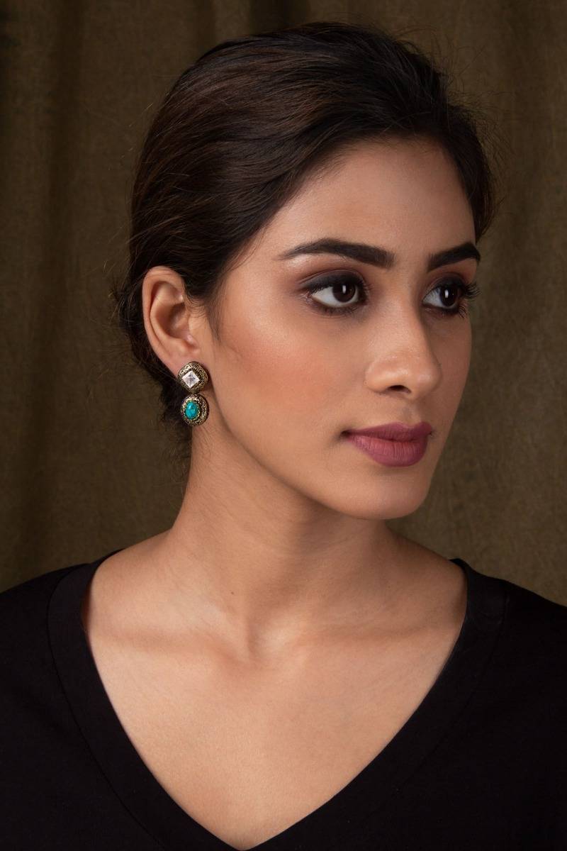 Kotra Kundan Earrings