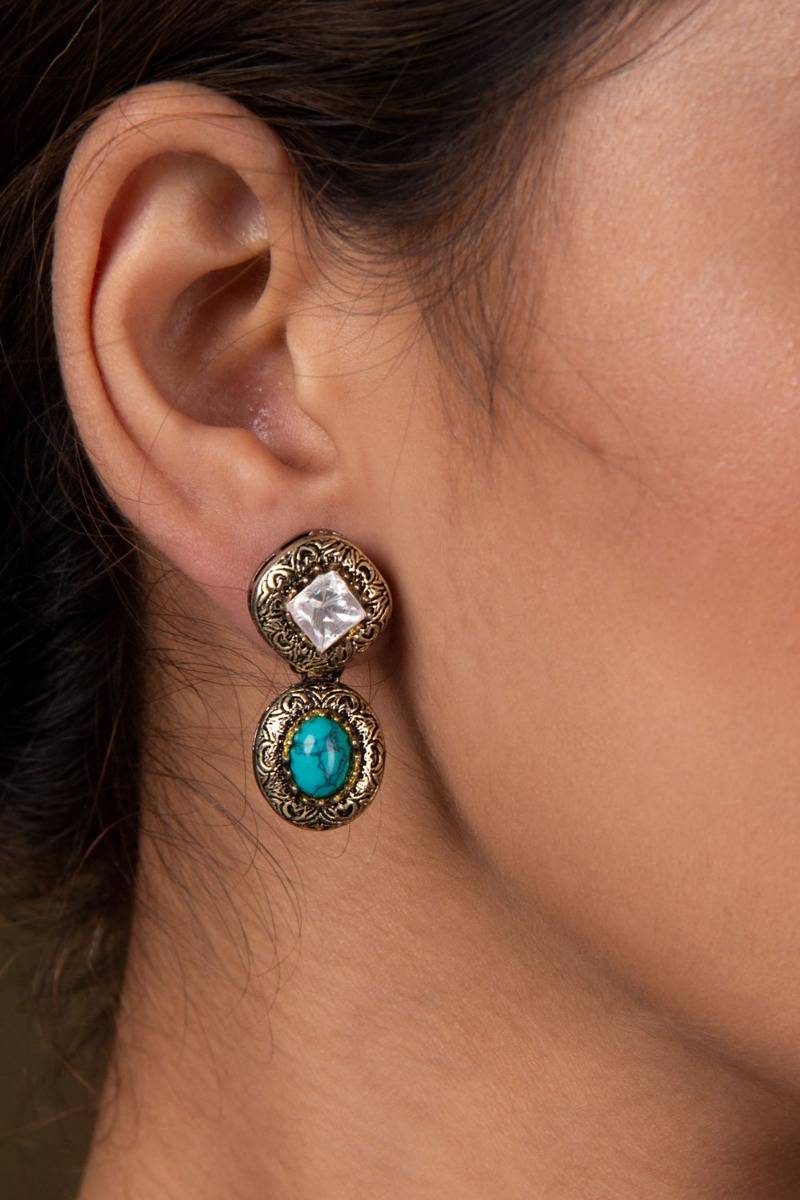 Kotra Kundan Earrings