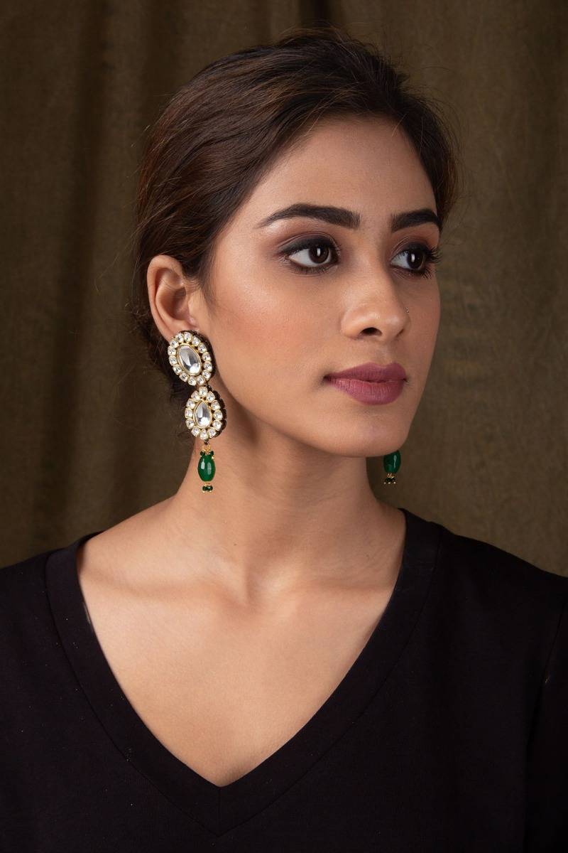 Sarwar Kundan Earrings