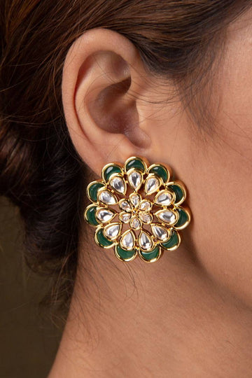 Gul Kundan Earrings