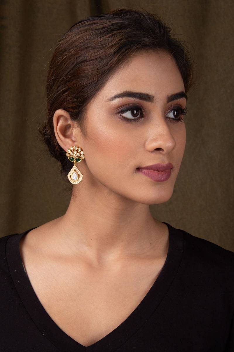 Gulaabi Kundan Earrings