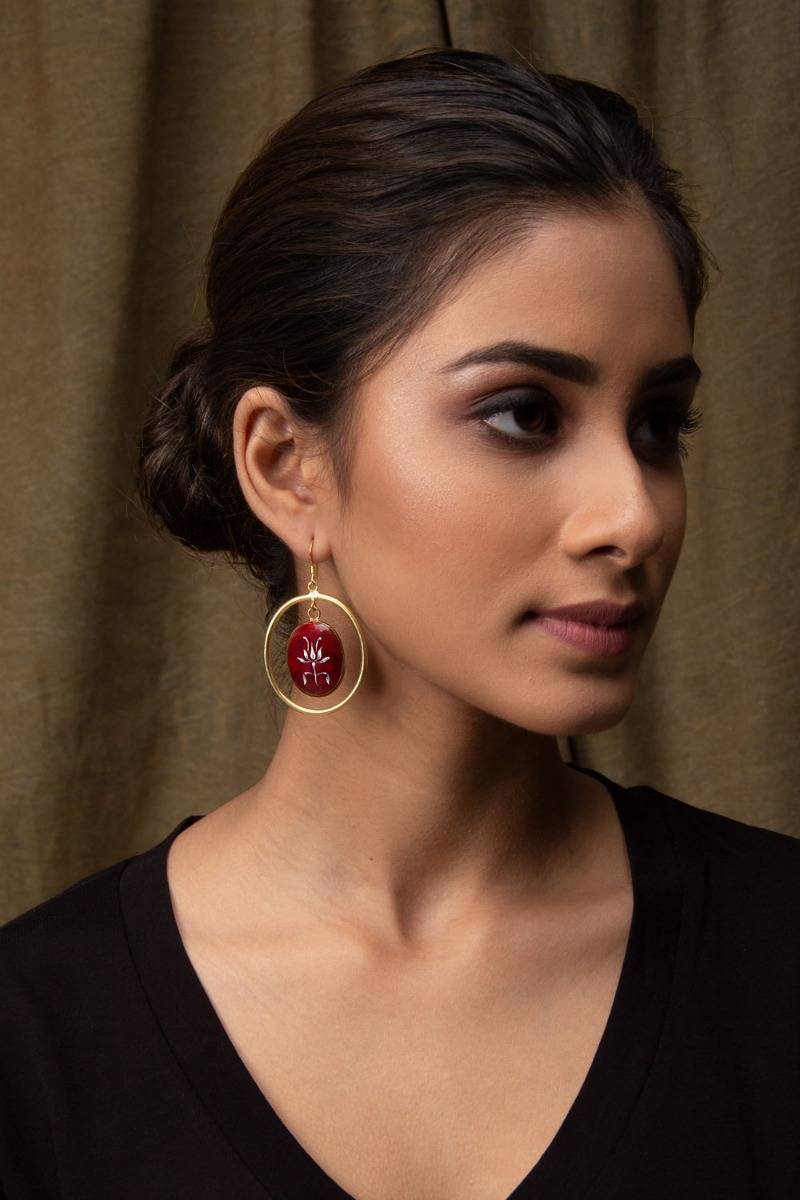 Savarija Carmine Earrings