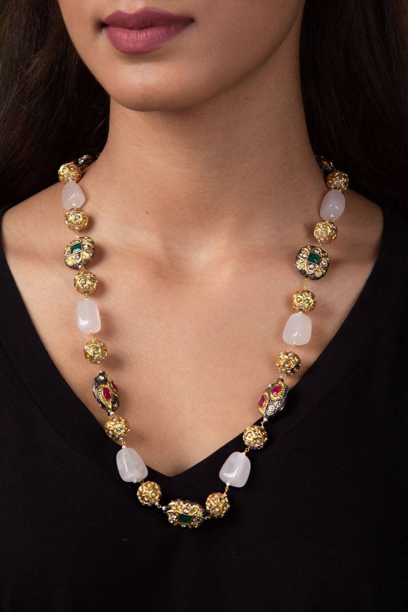 Odra Rose Quartz Necklace