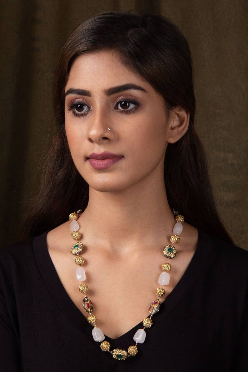 Odra Rose Quartz Necklace