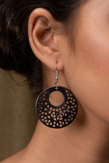 Malina Hand-Carved Earrings