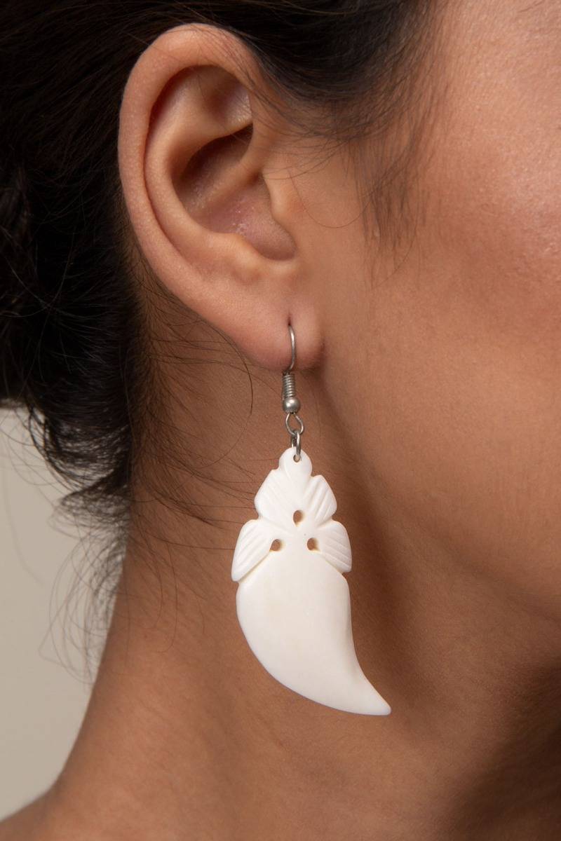 Anila Hand-Carved Earrings