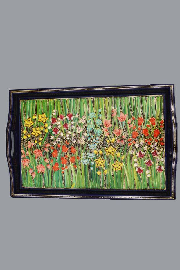 Springtide Serving Tray- Blue