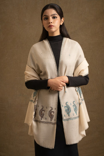 Pearly Deluxe pashmina stole