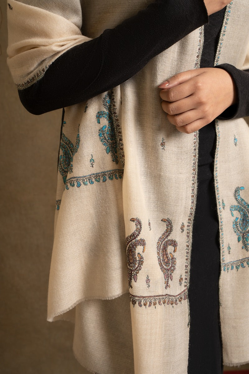 Pearly Deluxe pashmina stole