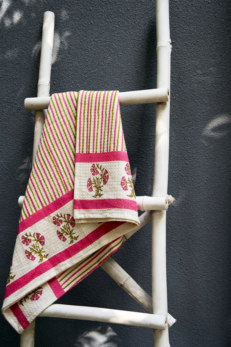 Elsie Block Print Towel