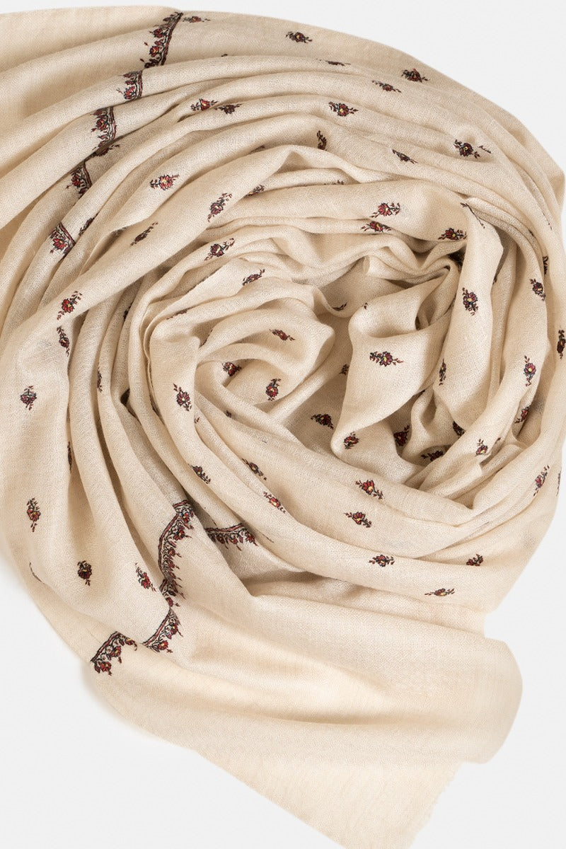 Dreamy White Pashmina Stole