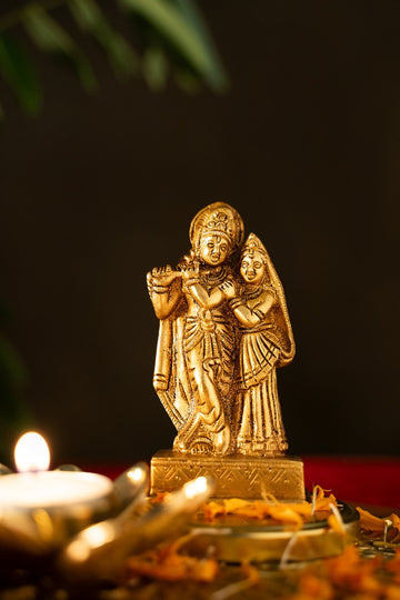 Eternal Love Brass Engraved Statue