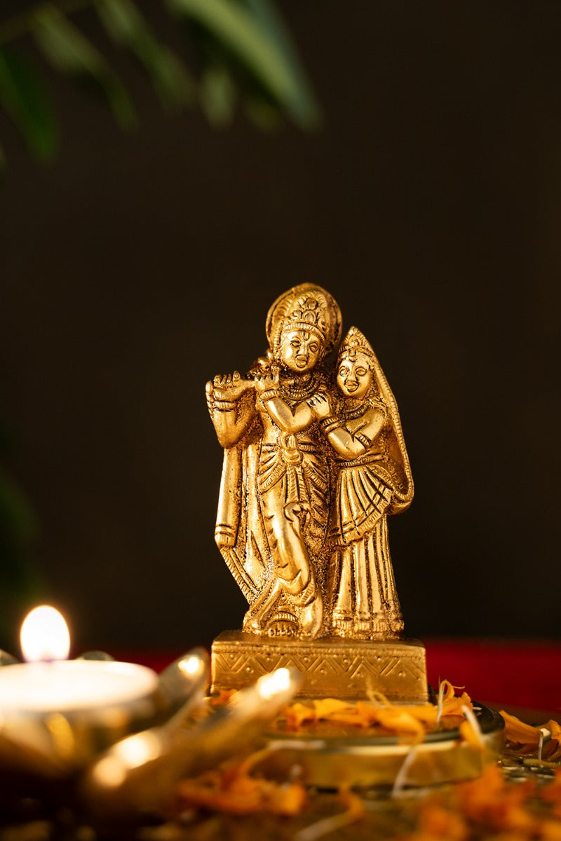 Eternal Love Brass Engraved Statue