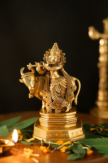 Sacred Companionship Brass Engraved Figure