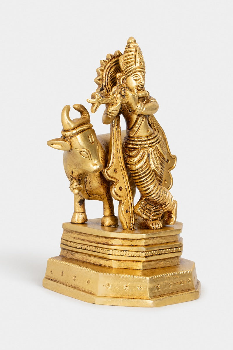 Sacred Companionship Brass Engraved Figure