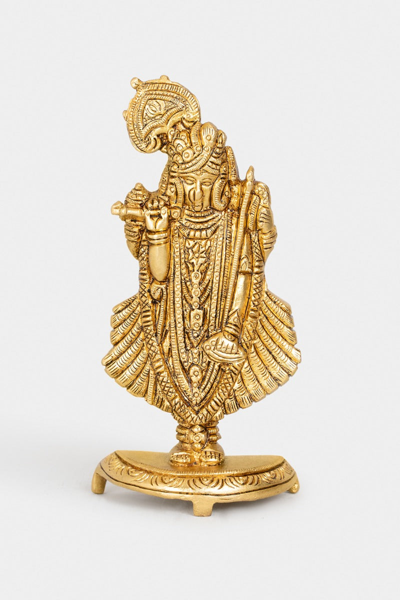 Divine Serenade Brass Engraved Statue