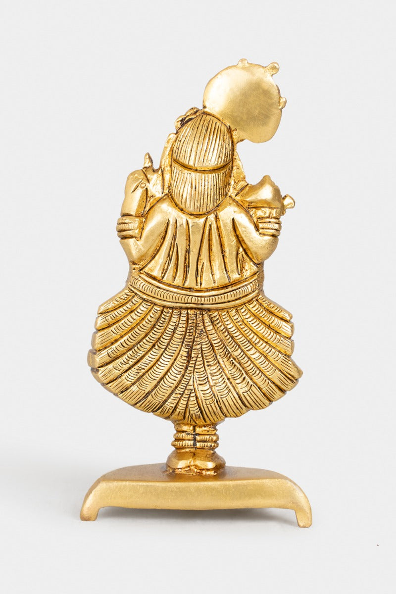 Divine Serenade Brass Engraved Statue