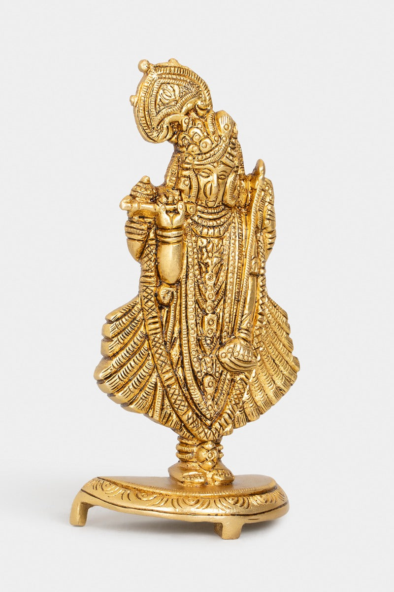 Divine Serenade Brass Engraved Statue