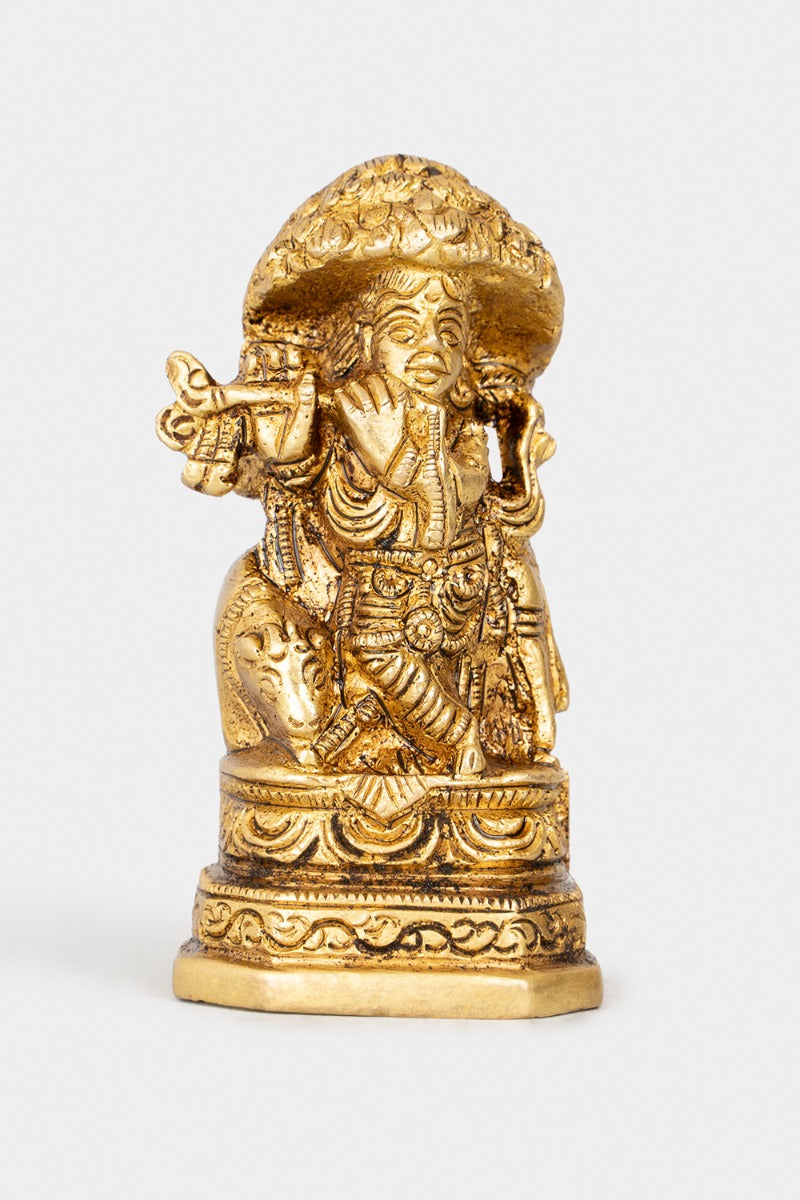 Tranquil Abode Brass Engraved Figurine