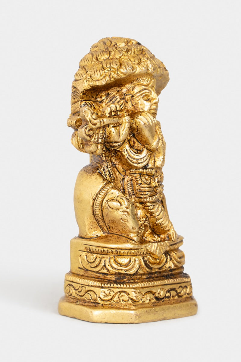 Tranquil Abode Brass Engraved Figurine