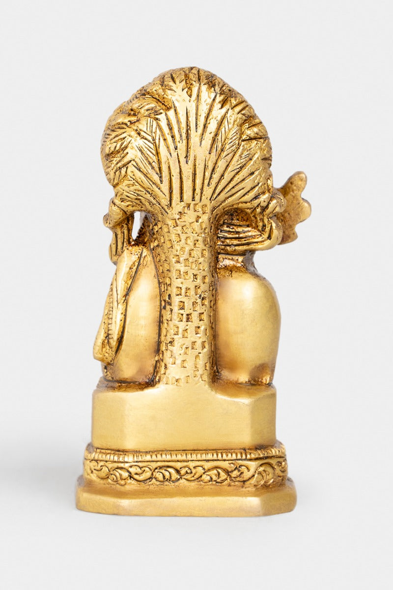 Tranquil Abode Brass Engraved Figurine