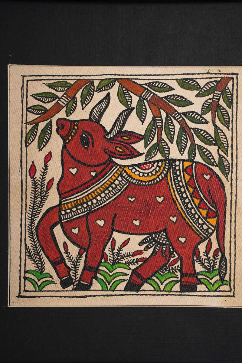 Nandik Madhubani Art ( 8" x 8" )