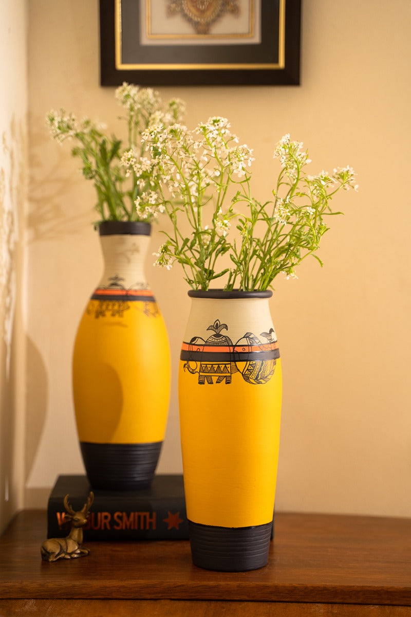 Vibrant Willows Vase -Set of 2