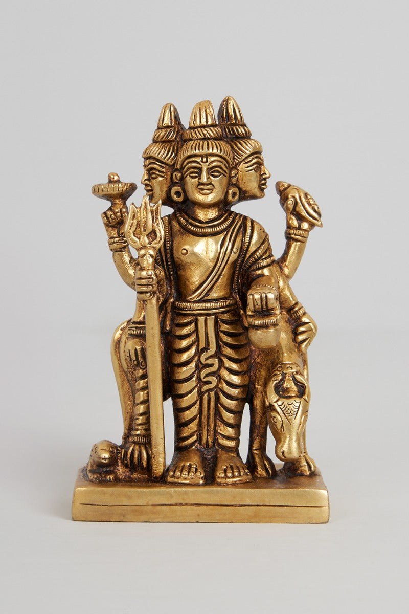 Divine Trinity Brass Dattatreya Accent