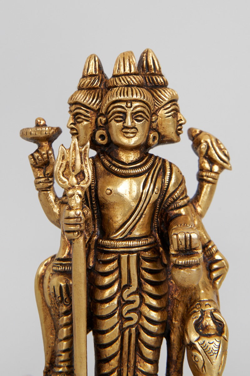 Divine Trinity Brass Dattatreya Accent