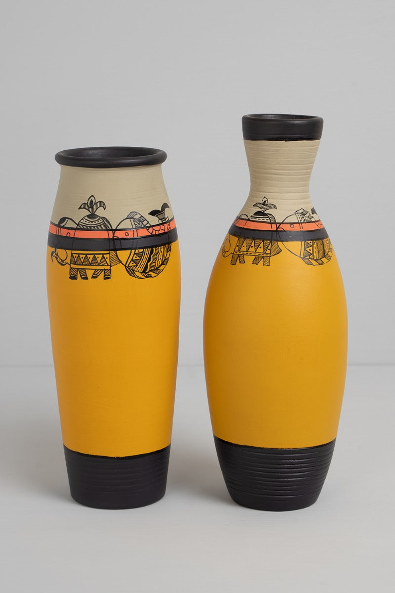 Vibrant Willows Vase -Set of 2