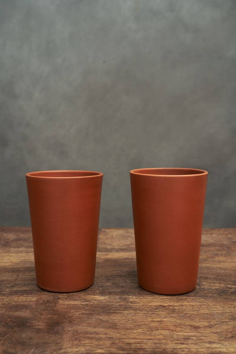 Dampa Terracotta Glass (300 ml -Set of 2)