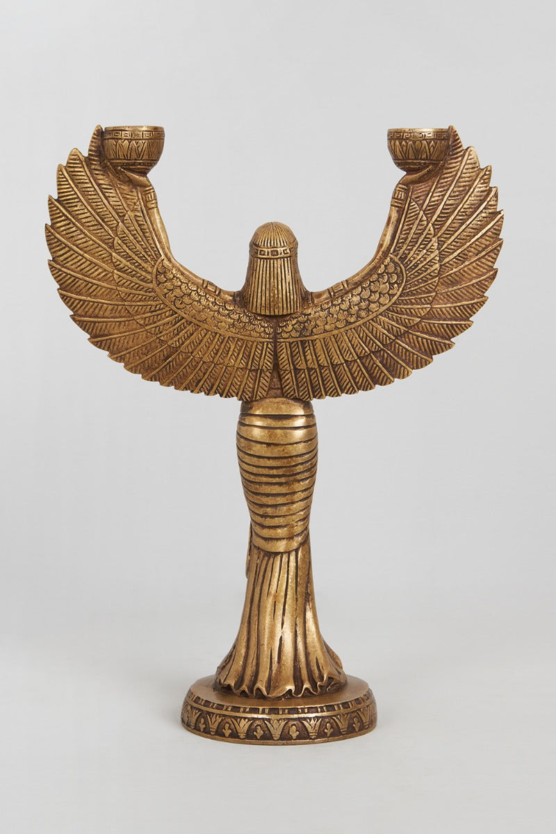 Lady Candle Holder Brass