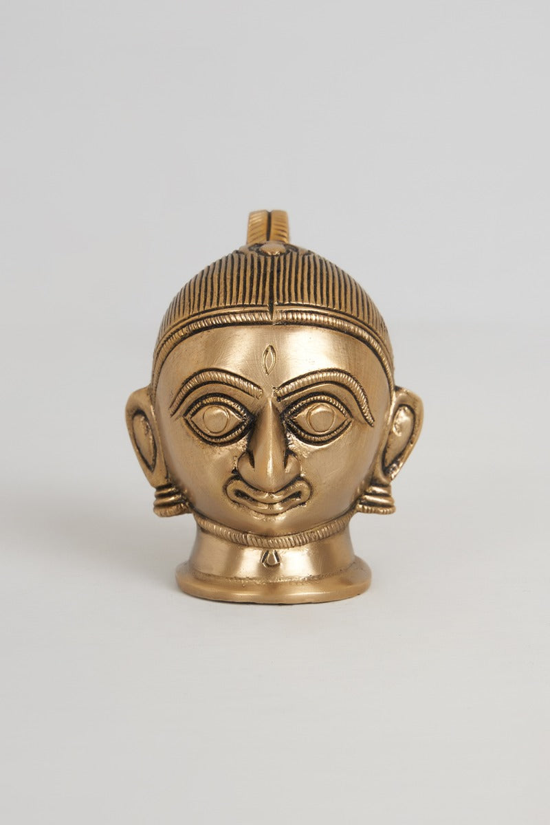 Divine Devi Brass Gauri Head (Small)