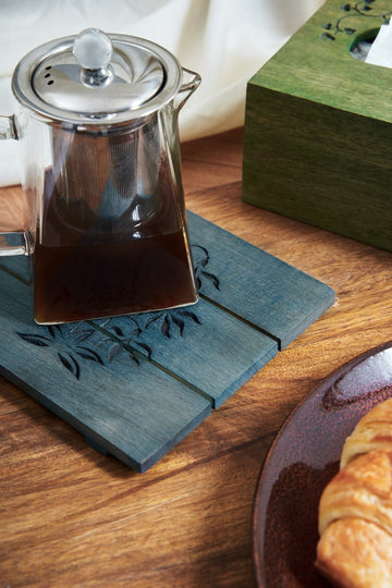 Snowdrop Wooden Trivet