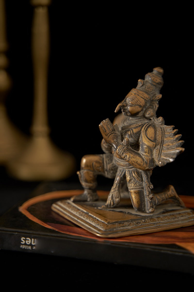 Divine Guardian Brass Garud Figurine