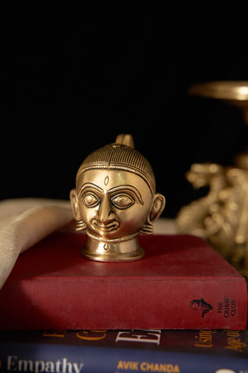 Divine Devi Brass Gauri Head (Small)