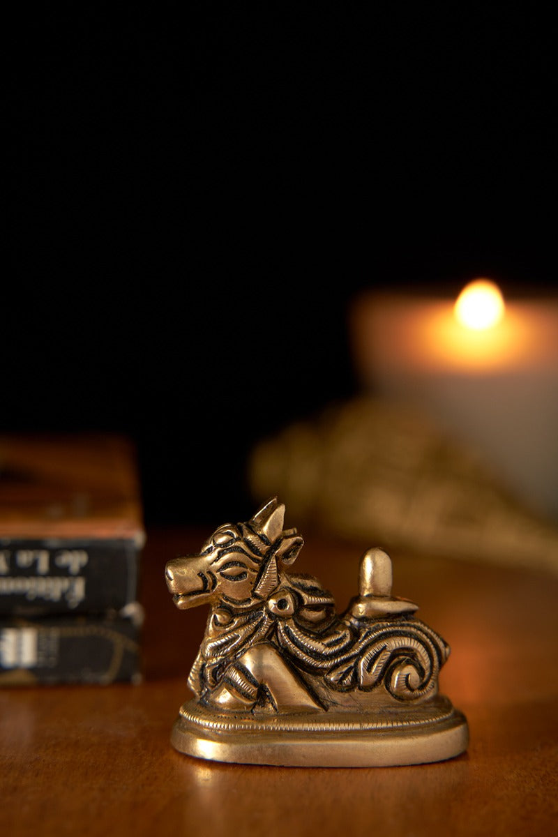 Sacred Bull Brass Nandi Accent