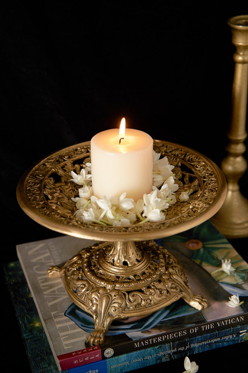 Regal Harvest Brass Display Stand