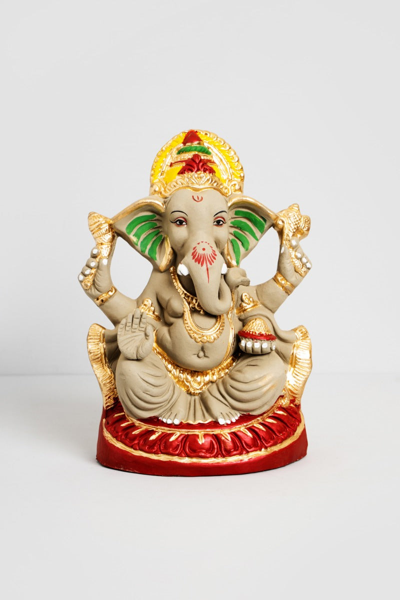 10” Eco-Friendly Ganesh Idol (seed inside)