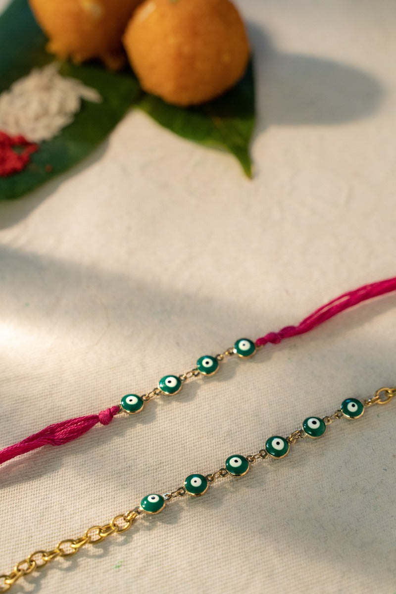 Nousha Handcrafted Rakhi Set