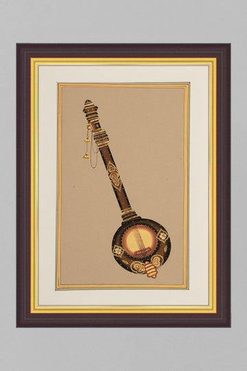 Sitar Miniature Art( 13.5 in x 9.5in)