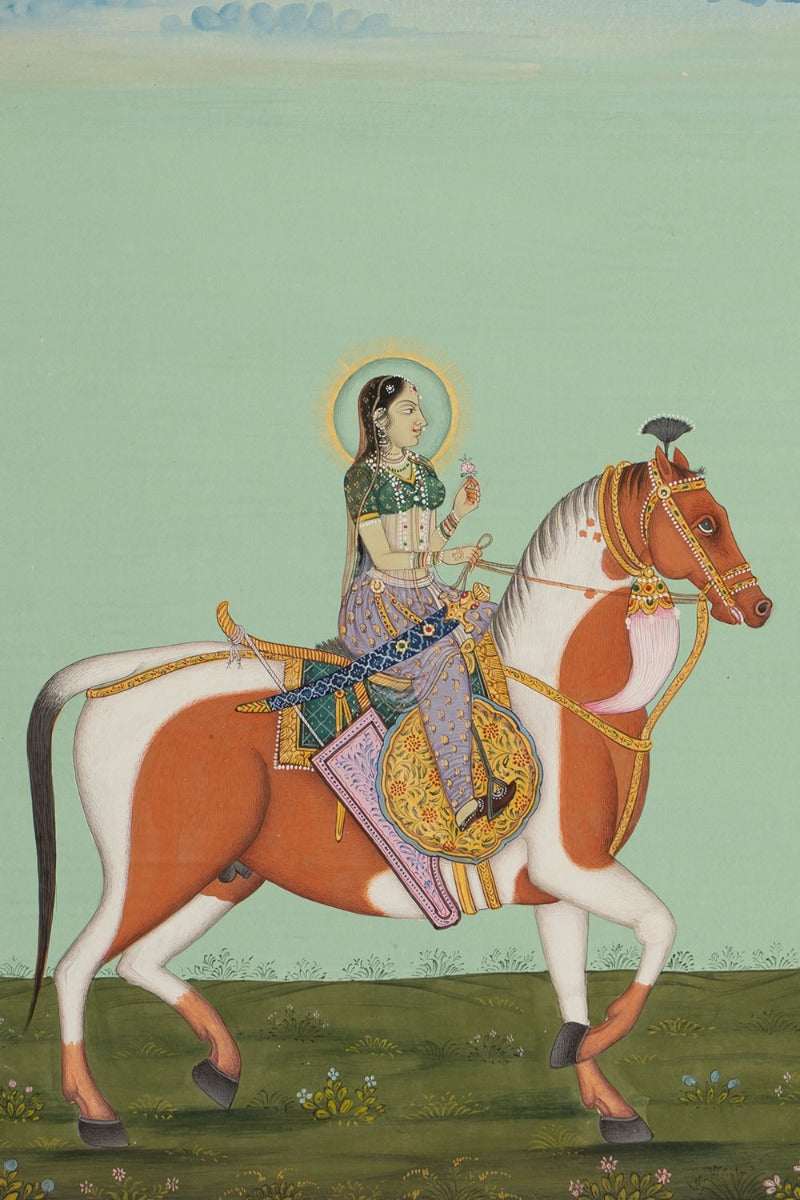 Laxmibai Miniature Art (13.5in x 10.7in)