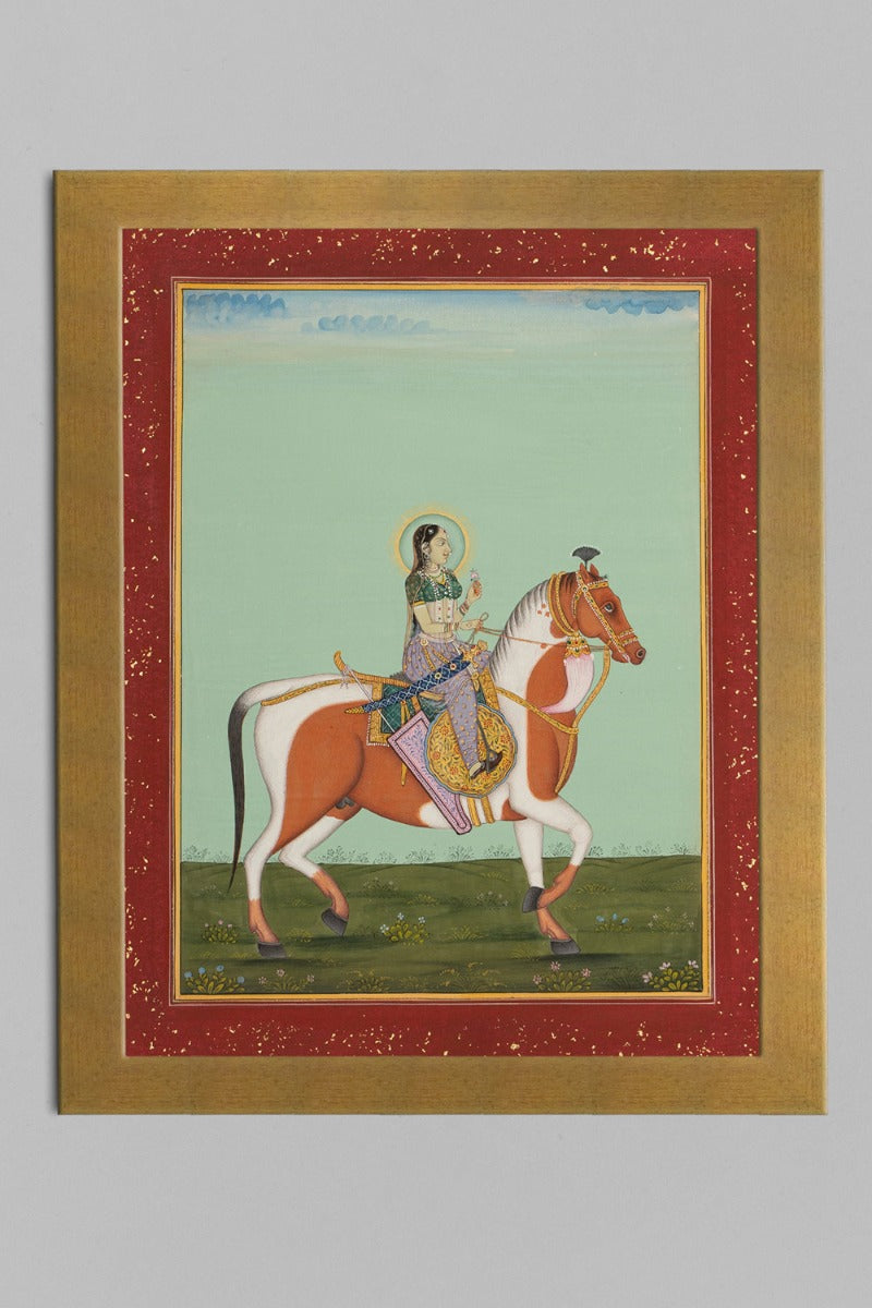 Laxmibai Miniature Art (13.5in x 10.7in)