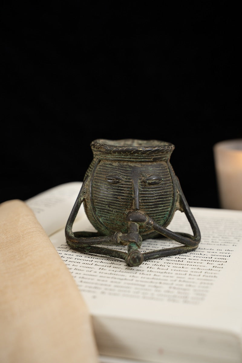 Musical Maestro Brass Candle Holder/Pen Holder/Paperweight