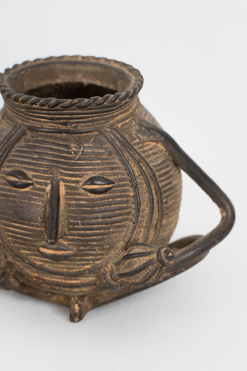 Rustic Rhythm Brass Candle Holder/Pen Holder/Paperweight