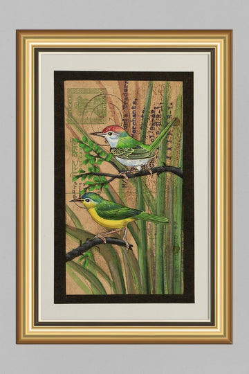 Finch Miniature Art ( 8in x 6in)