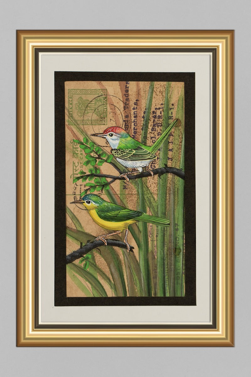 Finch Miniature Art ( 8in x 6in)